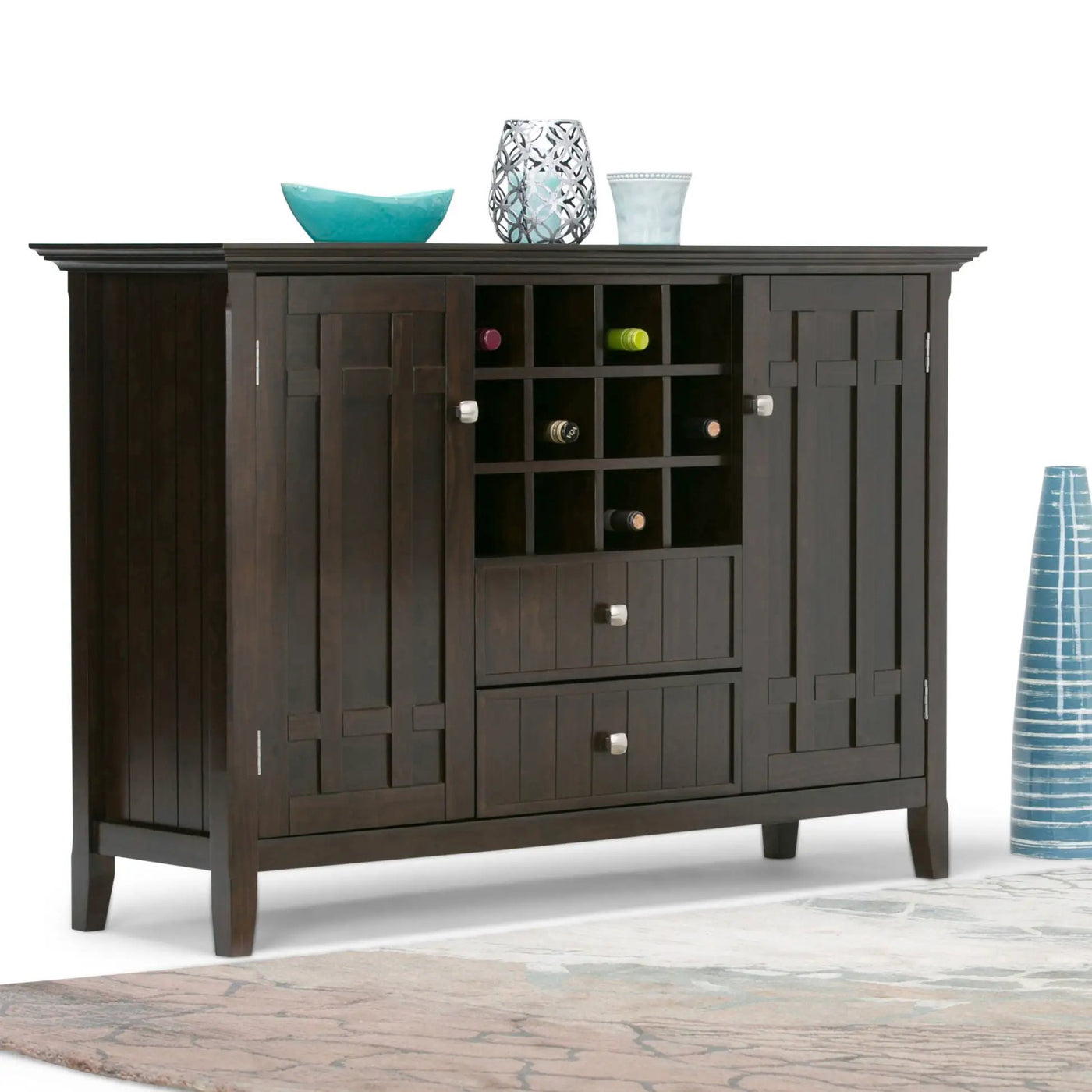 Bedford - Sideboard Buffet And Wine Rack by HouseOfZazla