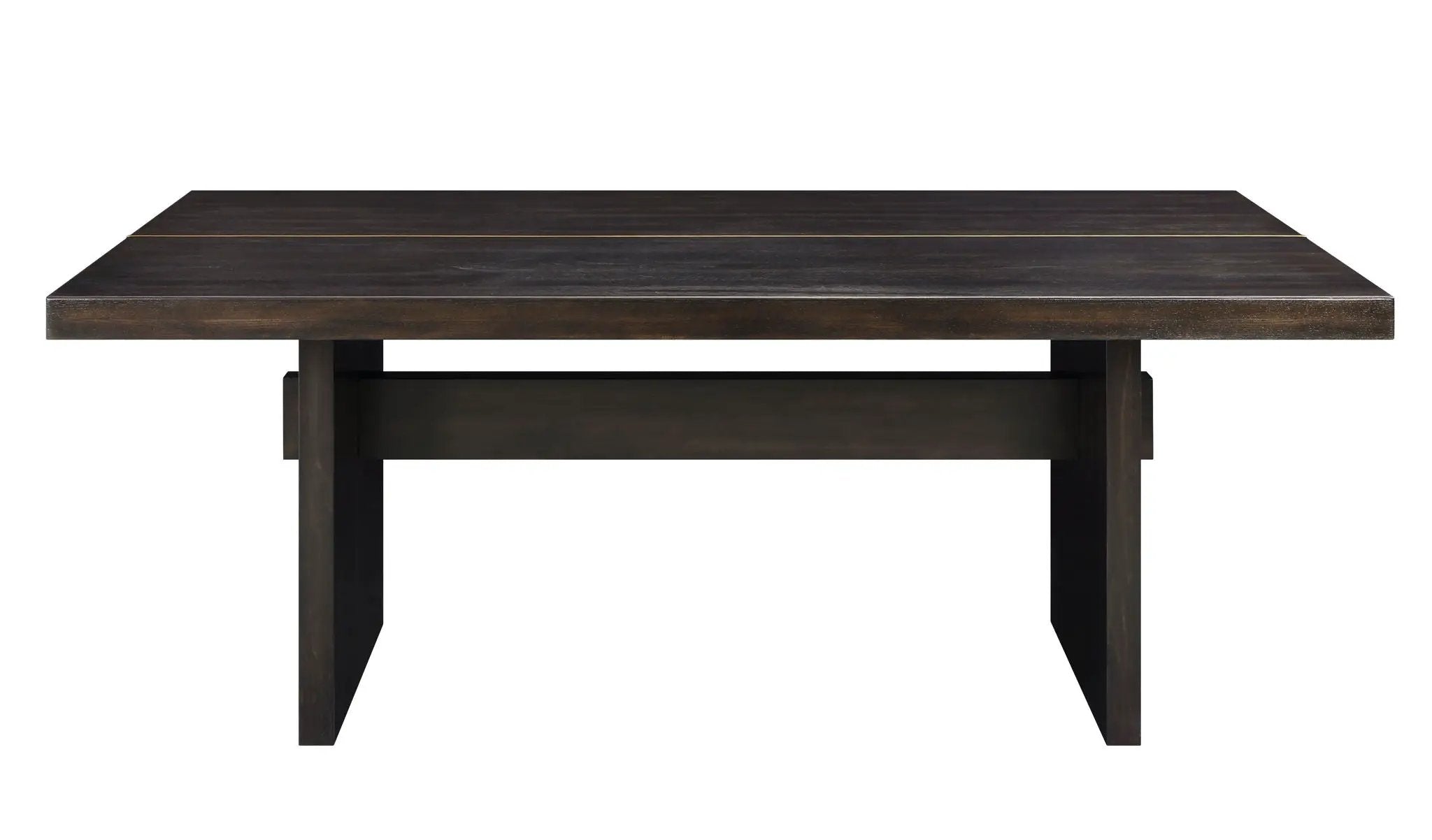 Jaramillo - 7 Pieces Dining Room Set - Gold / Rustic Espresso by HouseOfZazla