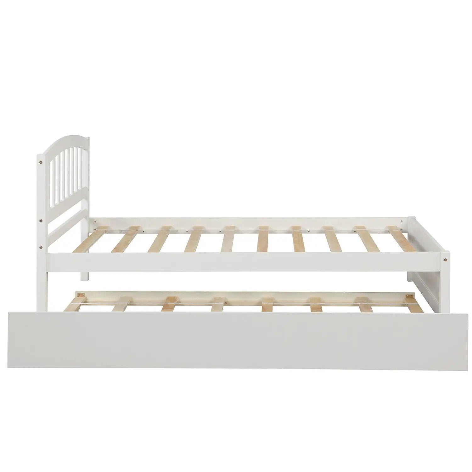 Platform Bed Wood Bed Frame With Trundle by HouseOfZazla