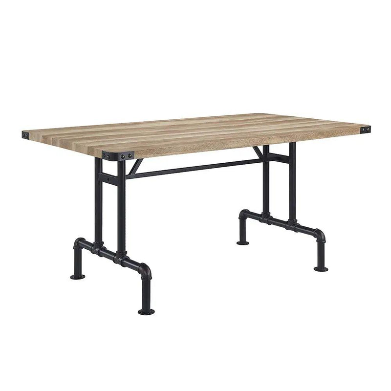 Edina - Dining Table - Oak & Sandy Black by Unique Piece Furniture