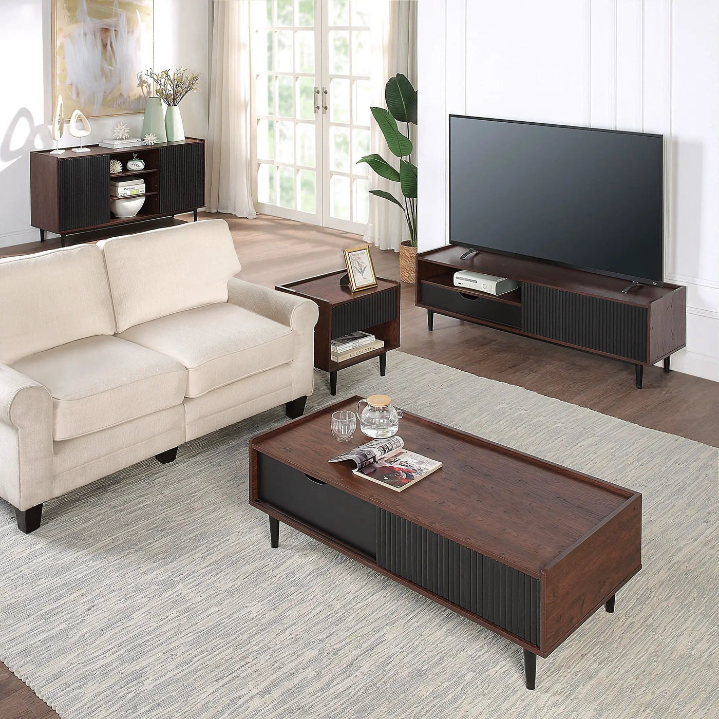 Duane - Fluted TV Stand by HouseOfZazla