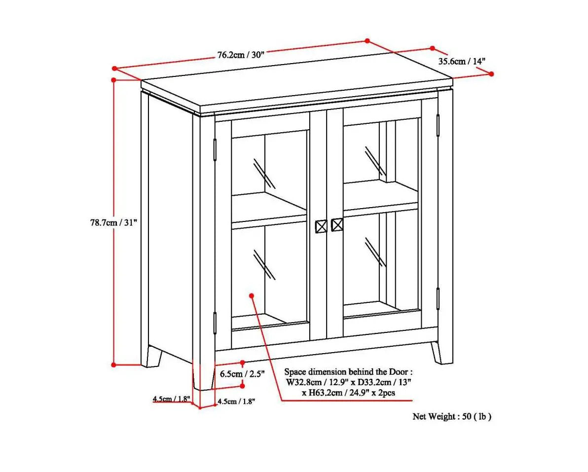 Cosmopolitan - Handcrafted Medium Storage Cabinet by HouseOfZazla