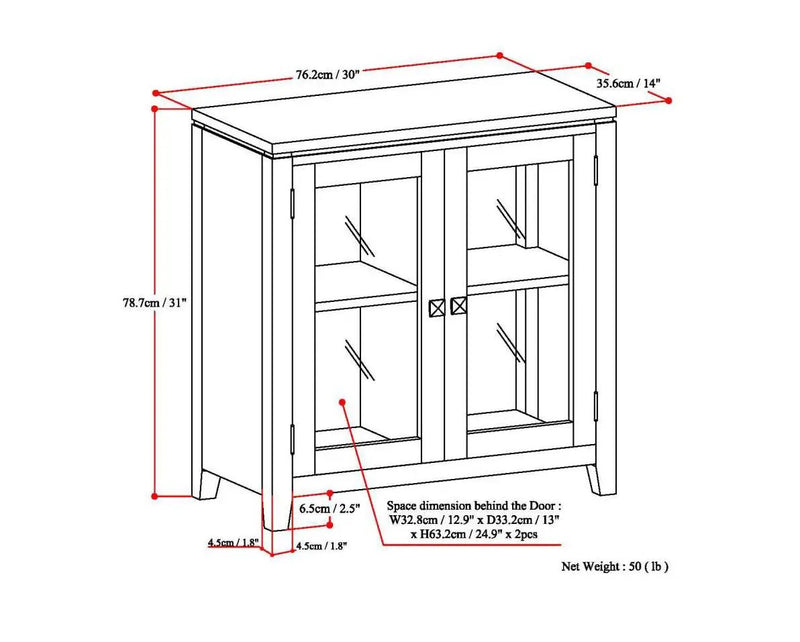 Cosmopolitan - Handcrafted Medium Storage Cabinet by HouseOfZazla