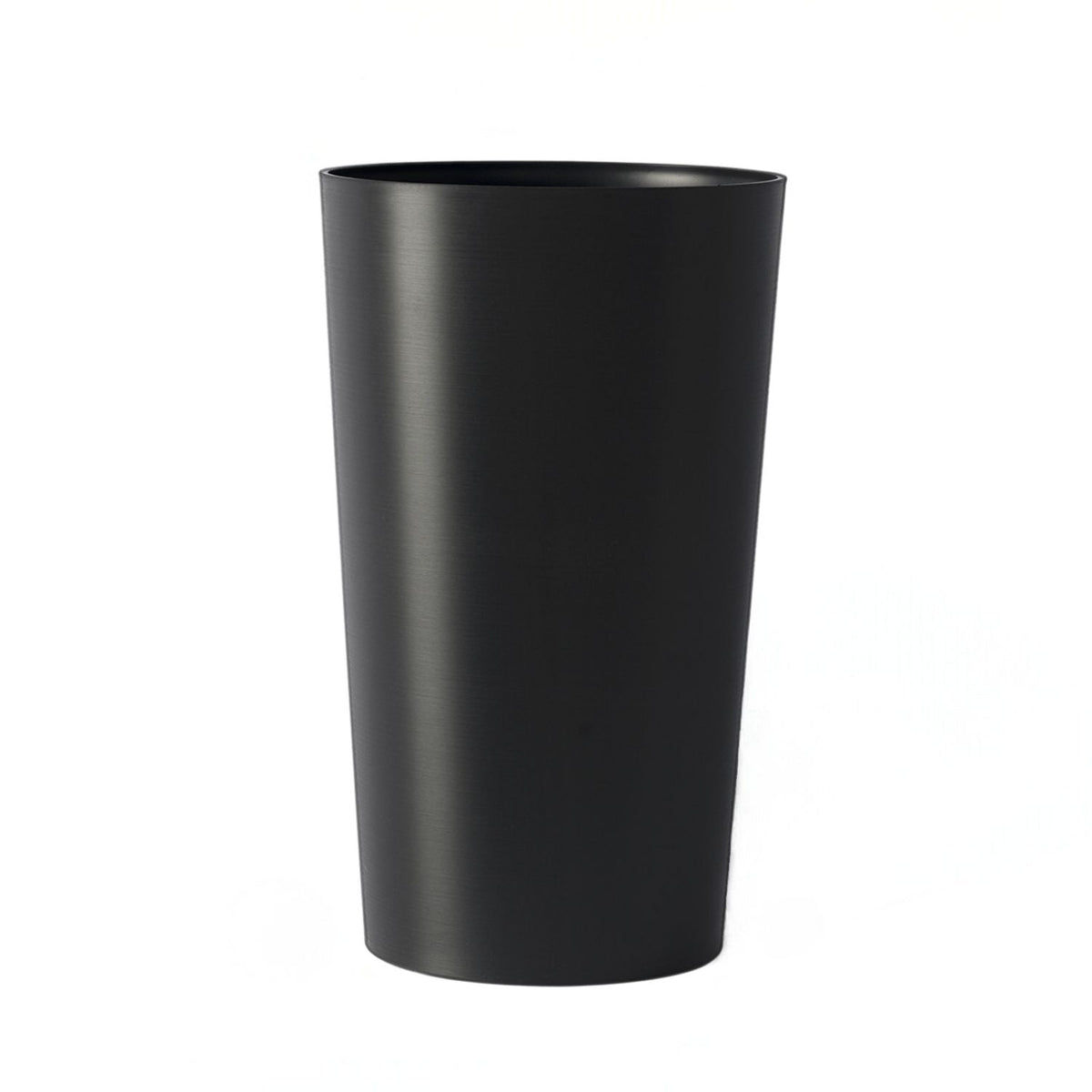 Tall Polypropylene Outdoor Planter Set of 2 with Weather-Resistant Build - Black, Dark Gray, Dark Brown