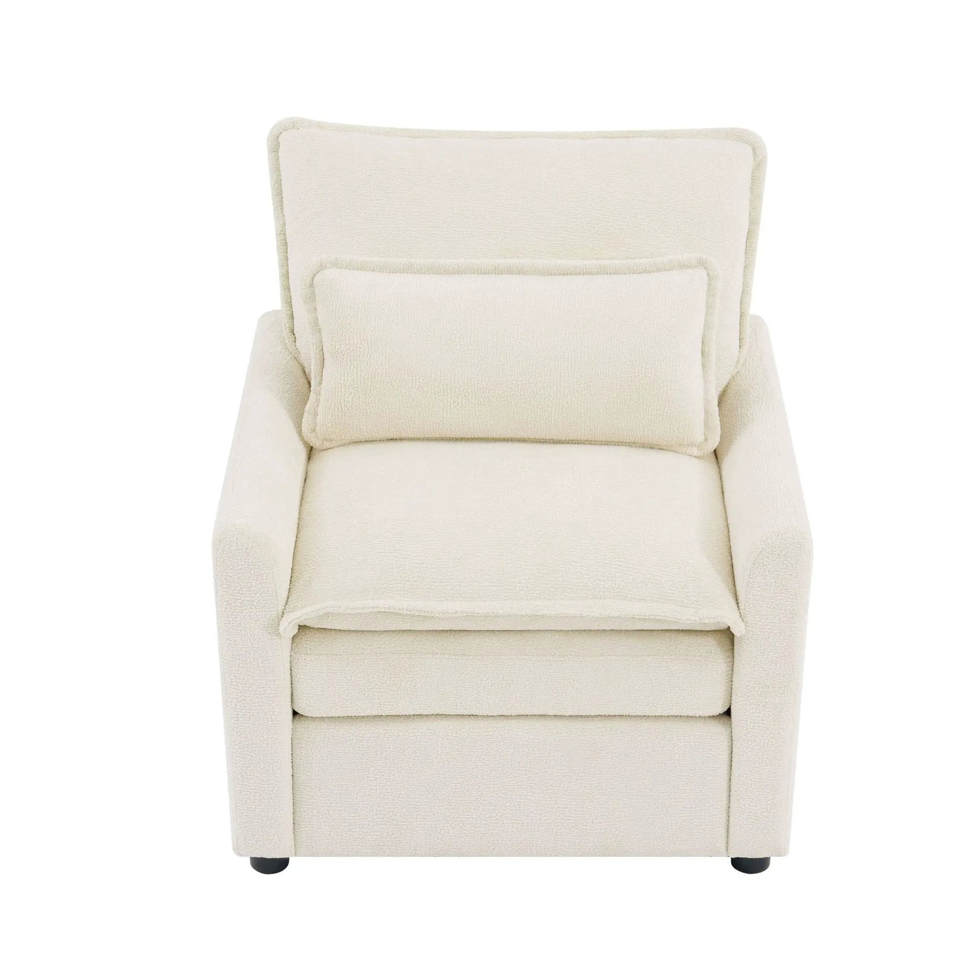 Modern Single Seat Accent Chair With Side Storage Pockets by HouseOfZazla