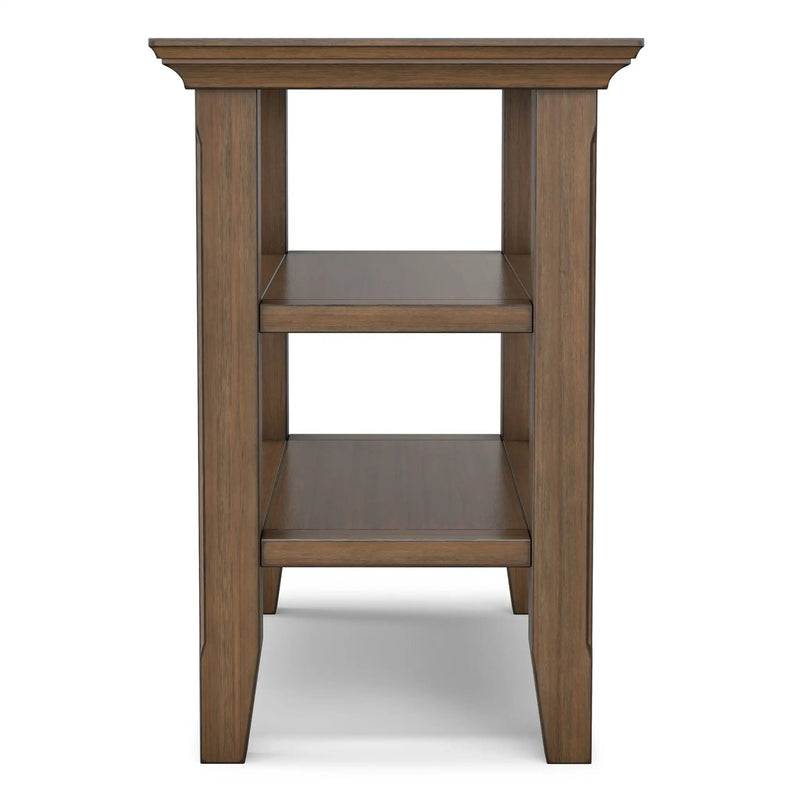 Acadian - Narrow Side Table - Rustic Brown by HouseOfZazla
