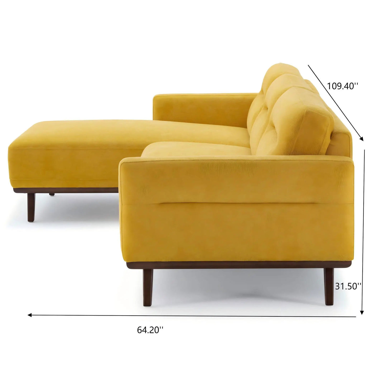 Ella - L-Shaped Sectional Couch by Unique Piece Furniture