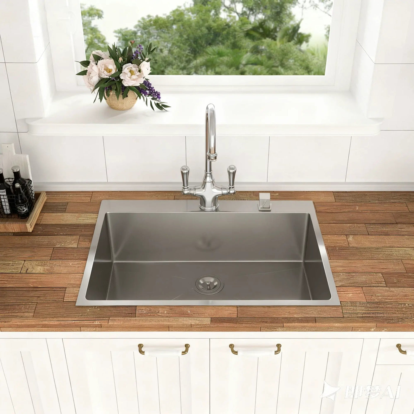Topmount Stainless Steel Kitchen Sink by HouseOfZazla