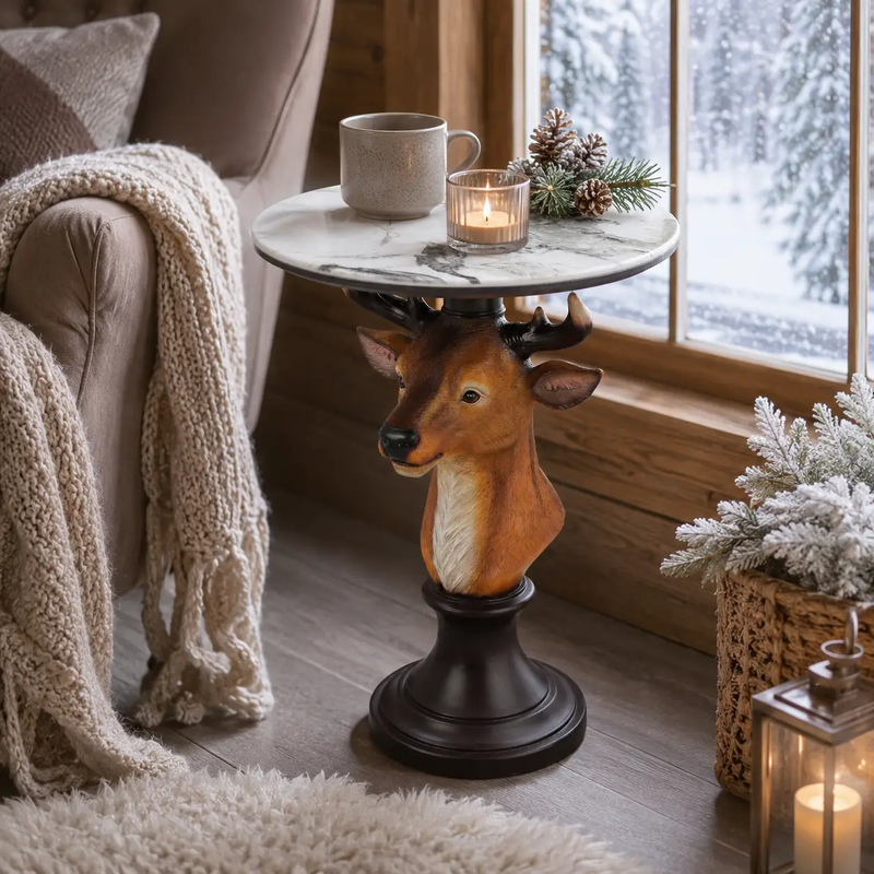 Deer Head Accent Table by HouseOfZazla