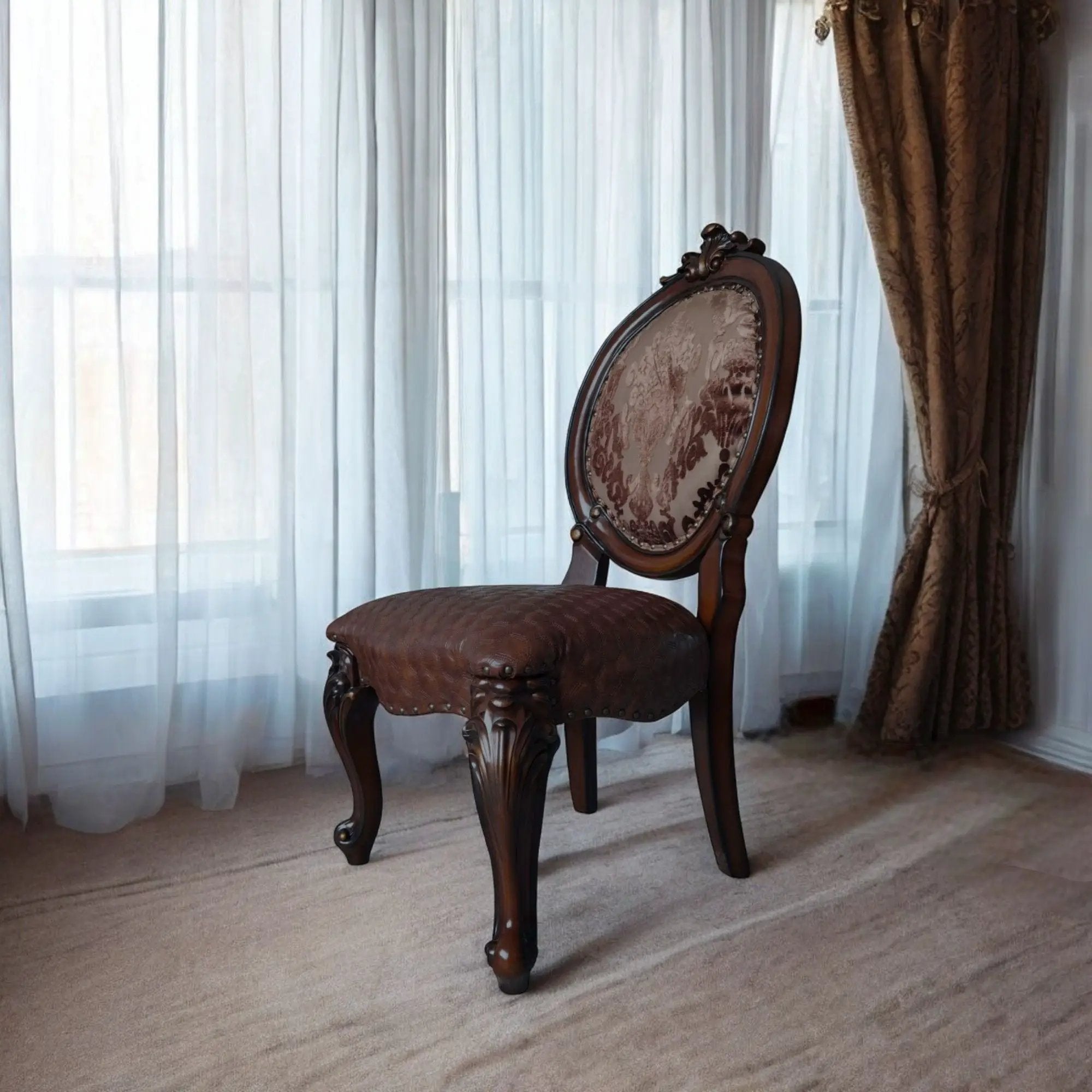 Versailles - Side Chair (Set of 2) - Cherry by HouseOfZazla