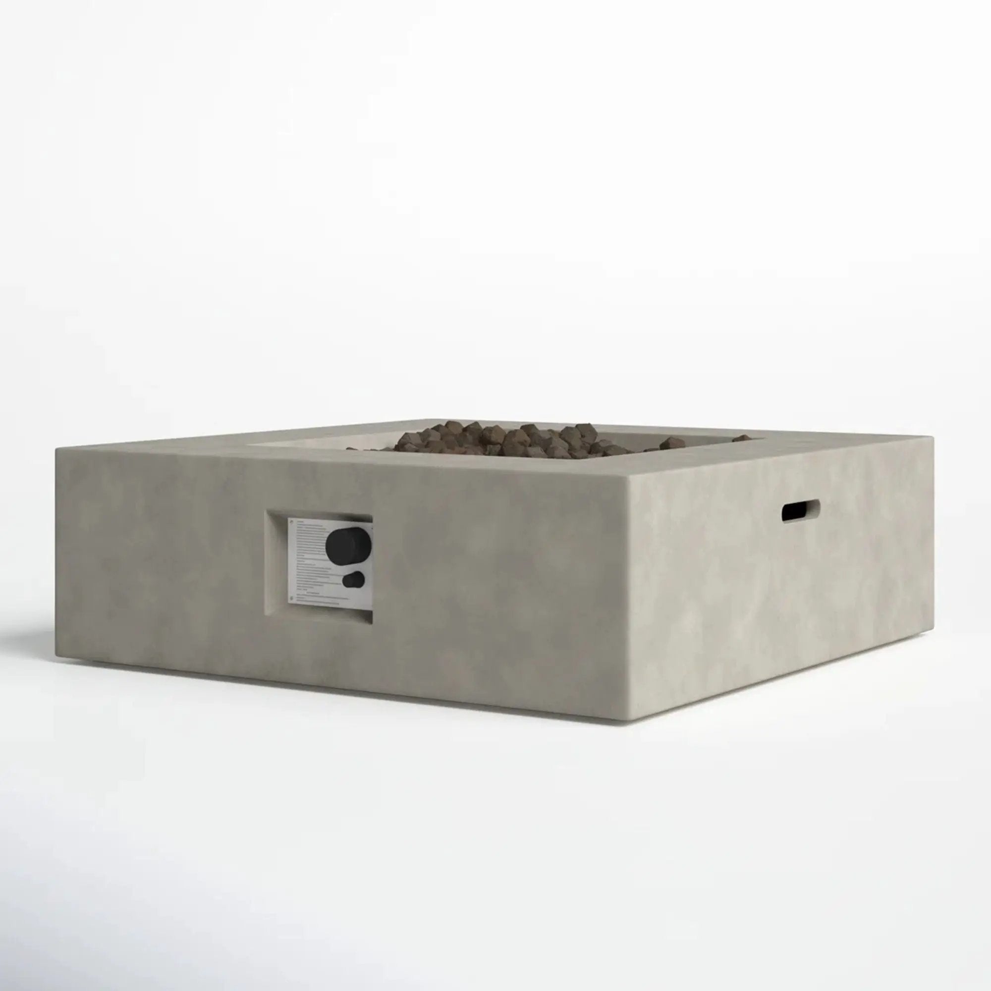 Outdoor Fire Pit Table - Natural / White by Unique Piece Furniture