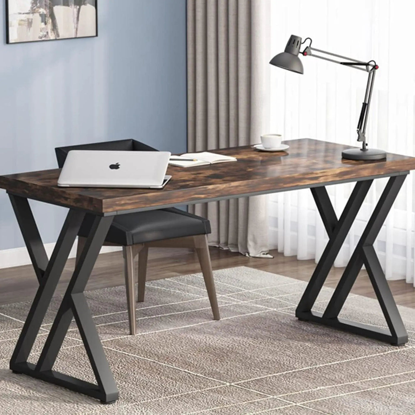 Writing Desk With Z-Shaped Legs by HouseOfZazla