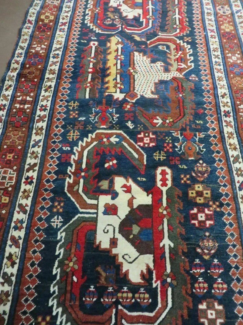 3' 7" X 14' Antique Handmade Caucasian Wool Rug Carpet Nice by Jewel Rugs