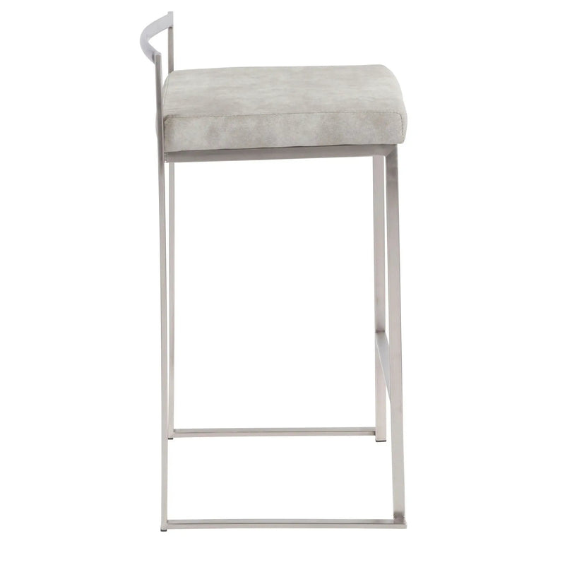 Fuji - Contemporary Elegant Stackable Counter Stool Set by HouseOfZazla