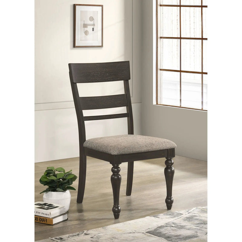 Kavita - Dining Side Chair (Set of 2) - Charcoal by HouseOfZazla