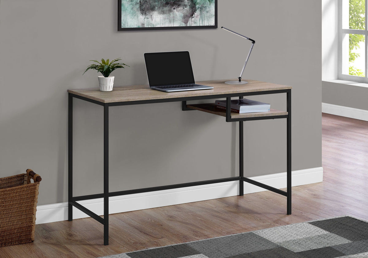 Compact Modern Computer Desk with Open Storage - Multiple Colors, photo 4 of 12