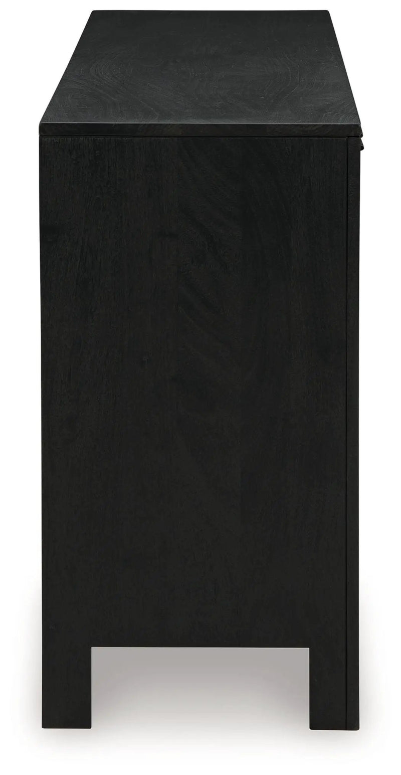 Cliffiings - Accent Cabinet - Black / Natural by Unique Piece Furniture