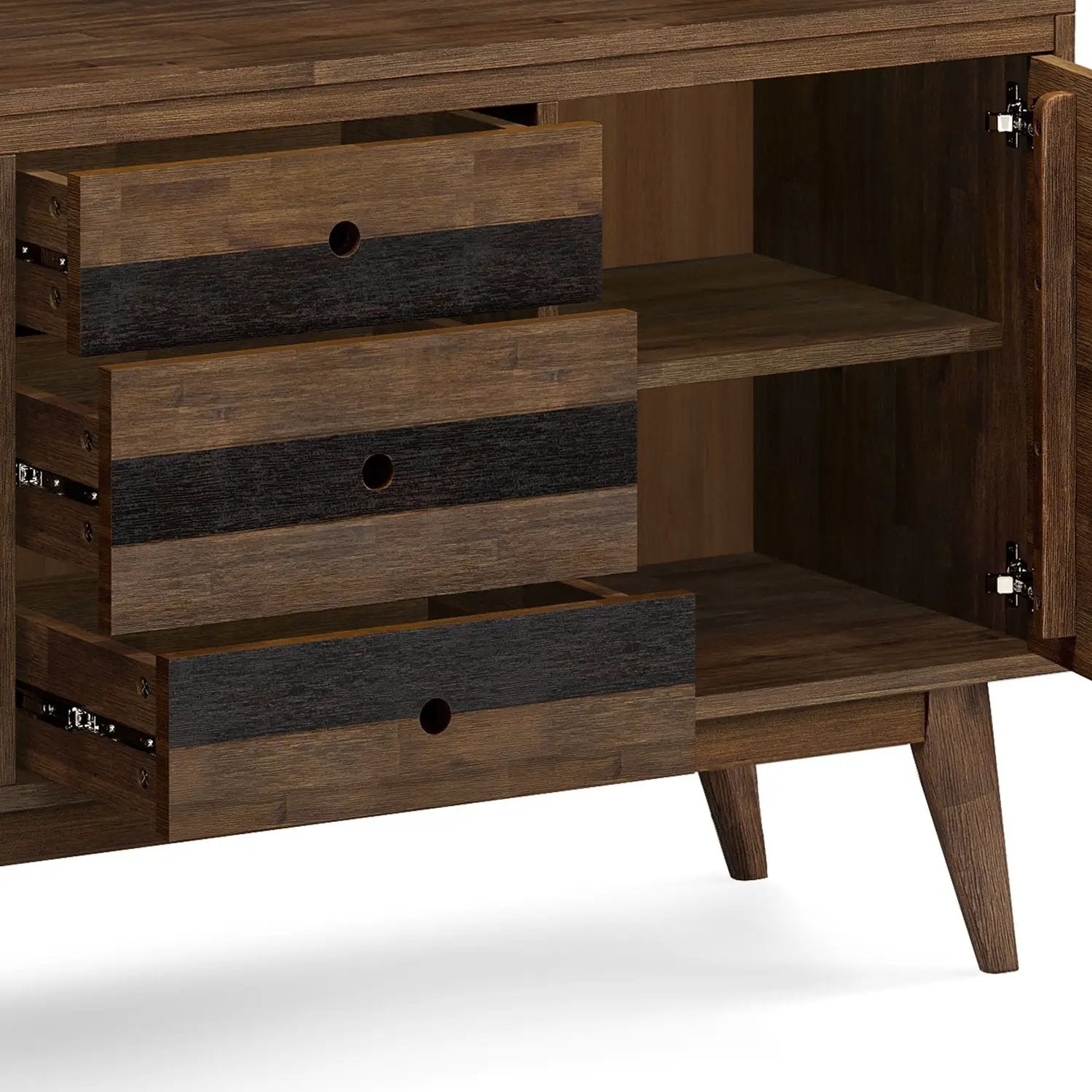 Clarkson - Sideboard Buffet - Rustic Natural Aged Brown by HouseOfZazla