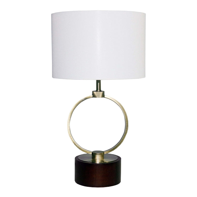 Nordic Home Creative Bedroom Table Lamp with Grid Metal Circular Design by HouseOfZazla