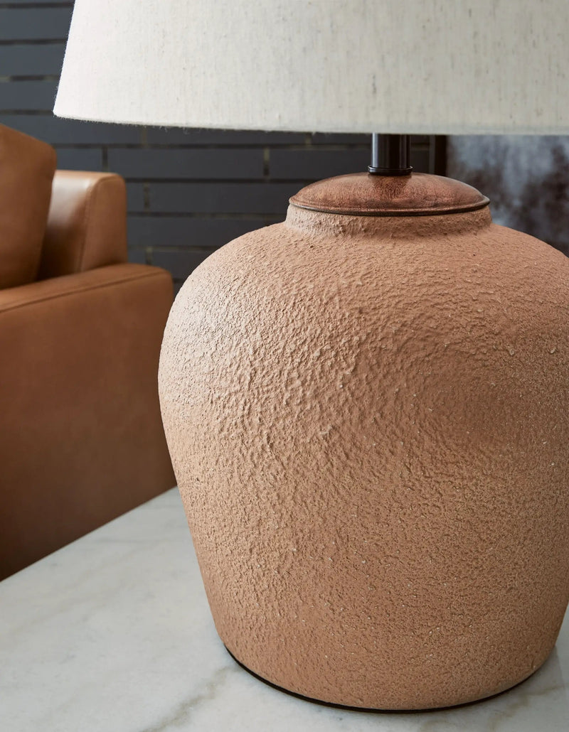 Scantor - Metal Table Lamp - Rust by Unique Piece Furniture