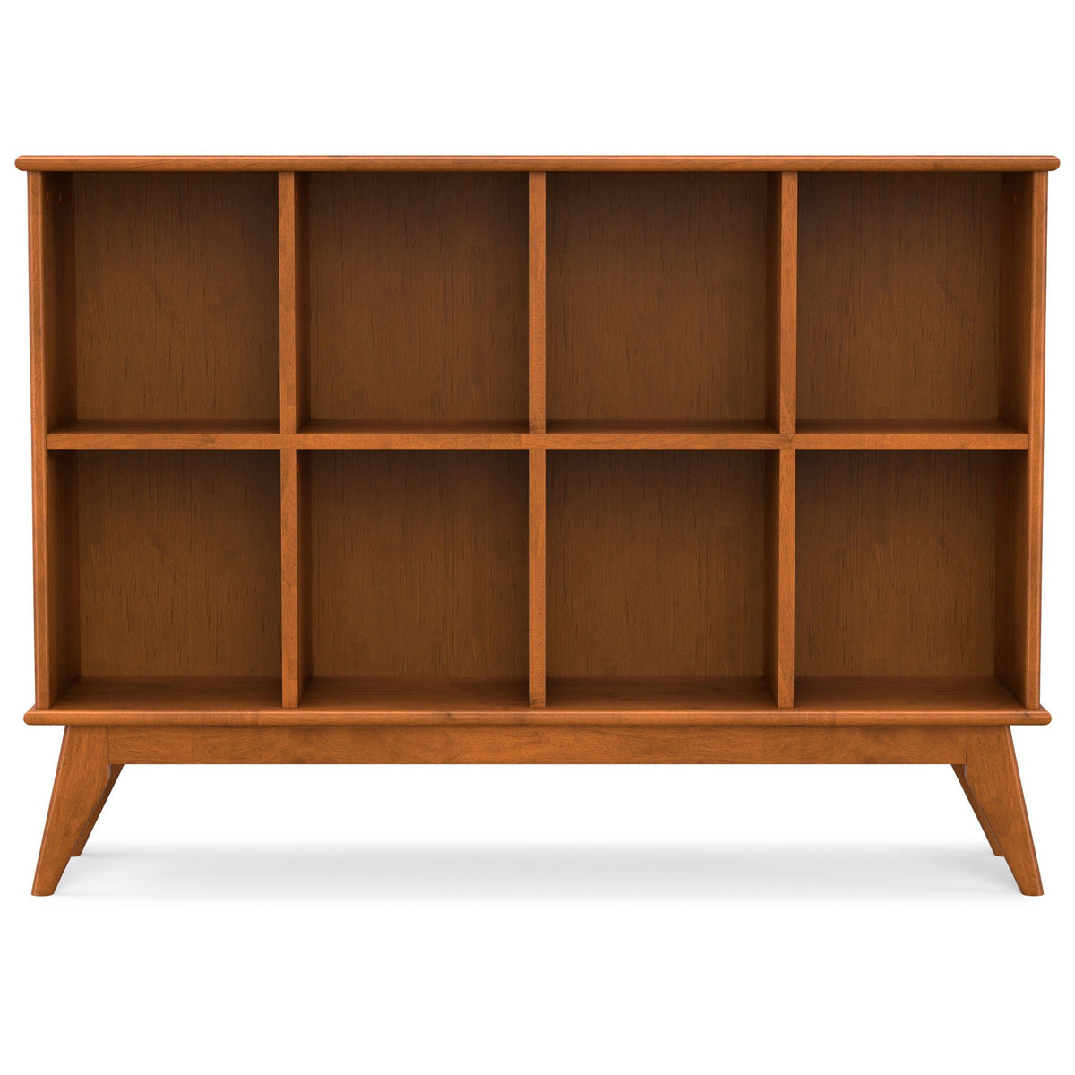 Handcrafted Low Bookcase with Open Cube Shelves - Multiple Finishes, photo 9 of 40