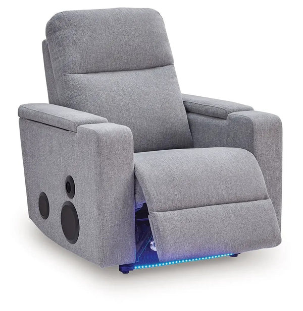 Pineland - Glider Power Recliner With Audio System - Pewter, photo 2 of 7