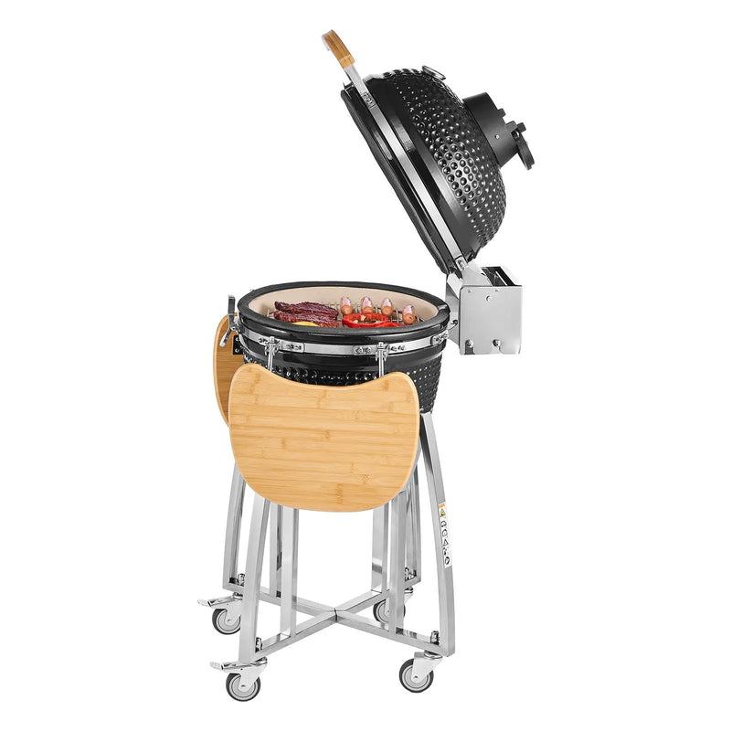 Charcoal Smoker and Grill, 18" Kamado by HouseOfZazla