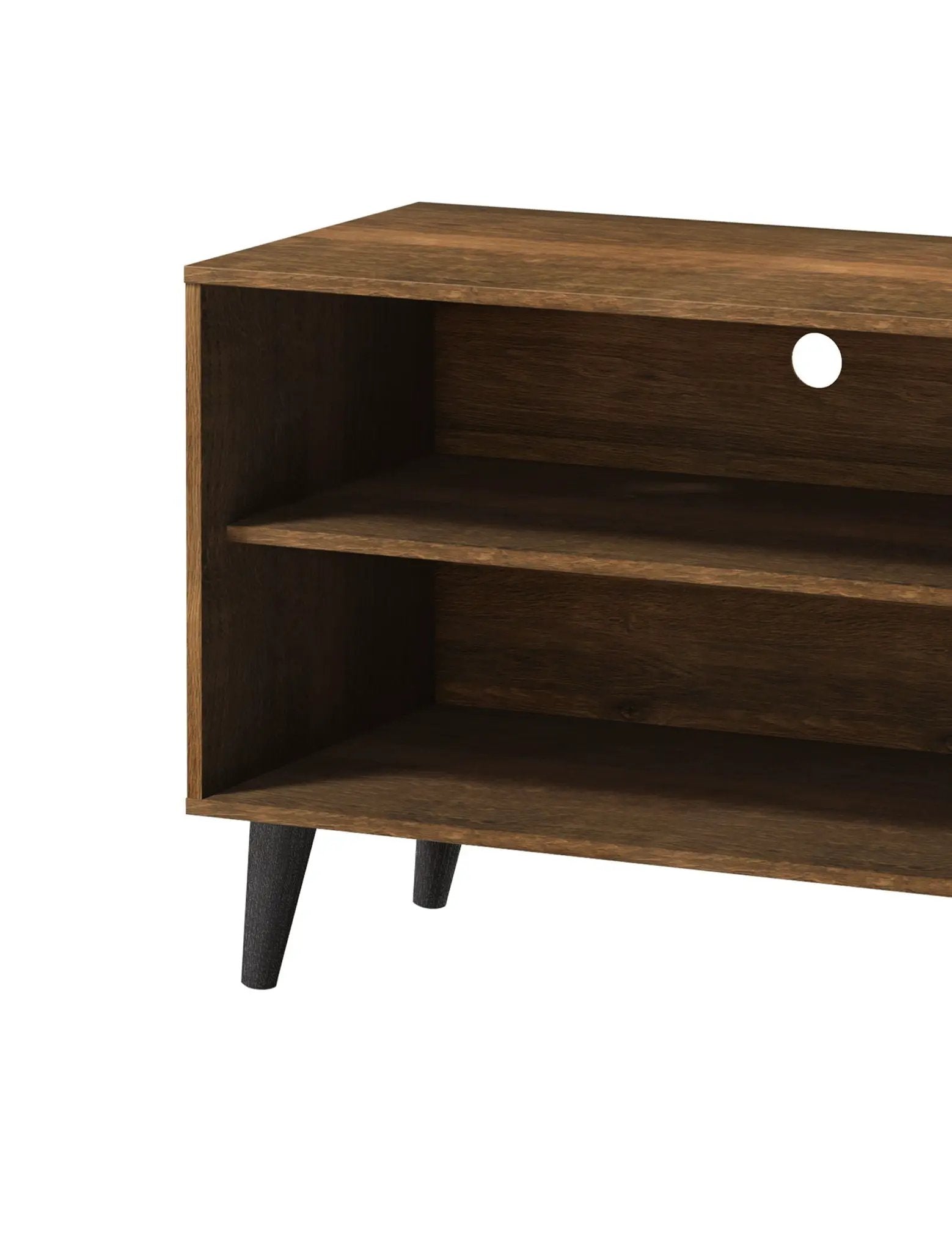 Amidon - TV Stand, With 2 Storage Shelves And 1 Cabinet by Unique Piece Furniture