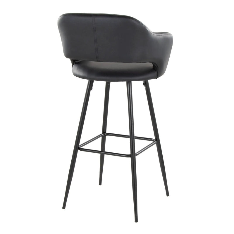 Margarite - Contemporary Fixed Height BarStool With Square Footrest (Set of 2) by Unique Piece Furniture
