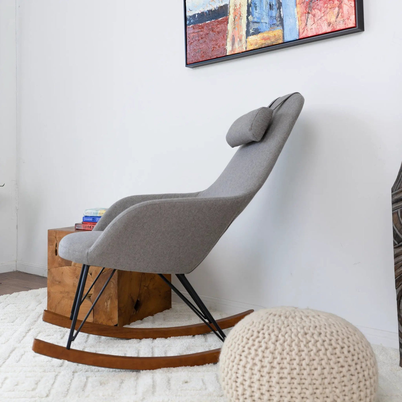 Chloe - Mid Century Modern Rocker Livingroom And Bedroom Chair by HouseOfZazla