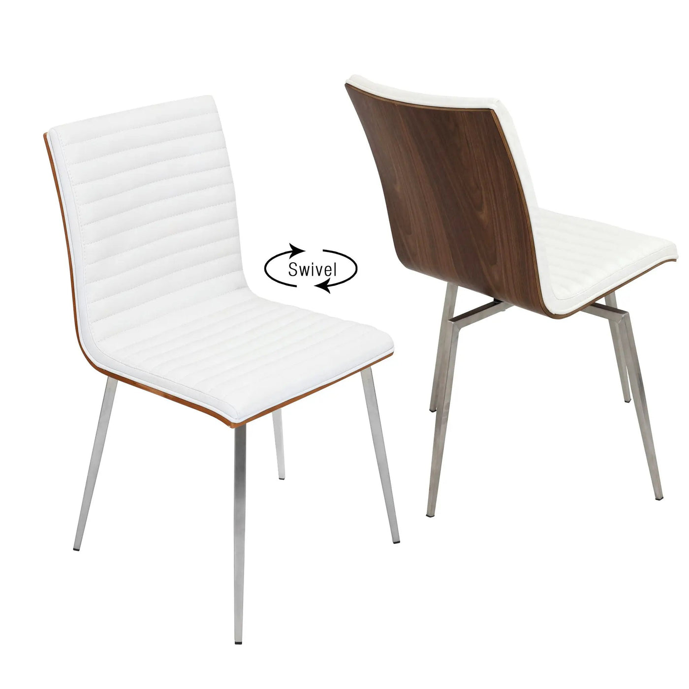 Mason - Contemporary Dining Chair (Set of 2) With Swivel by HouseOfZazla