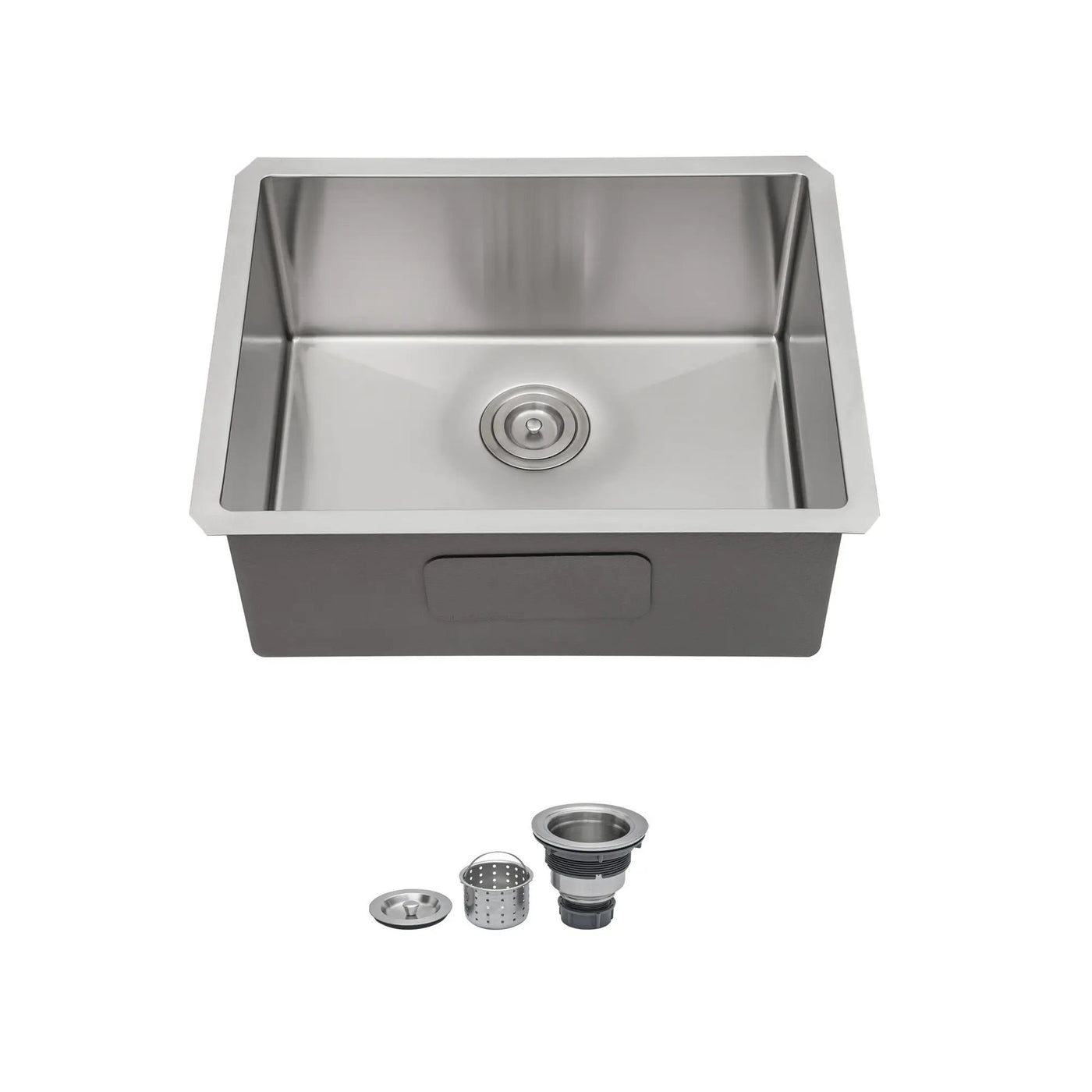 Undermount Stainless Steel Kitchen Sink, Deep Single Bowl Basin by HouseOfZazla
