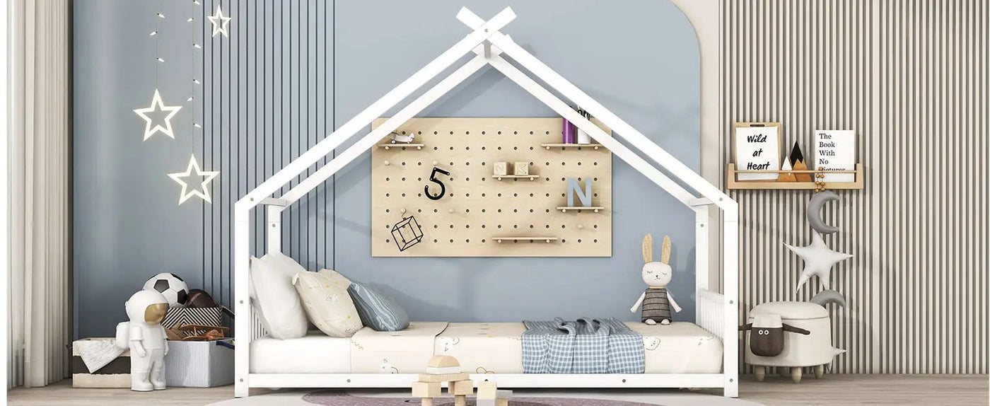 Metal House Bed by HouseOfZazla