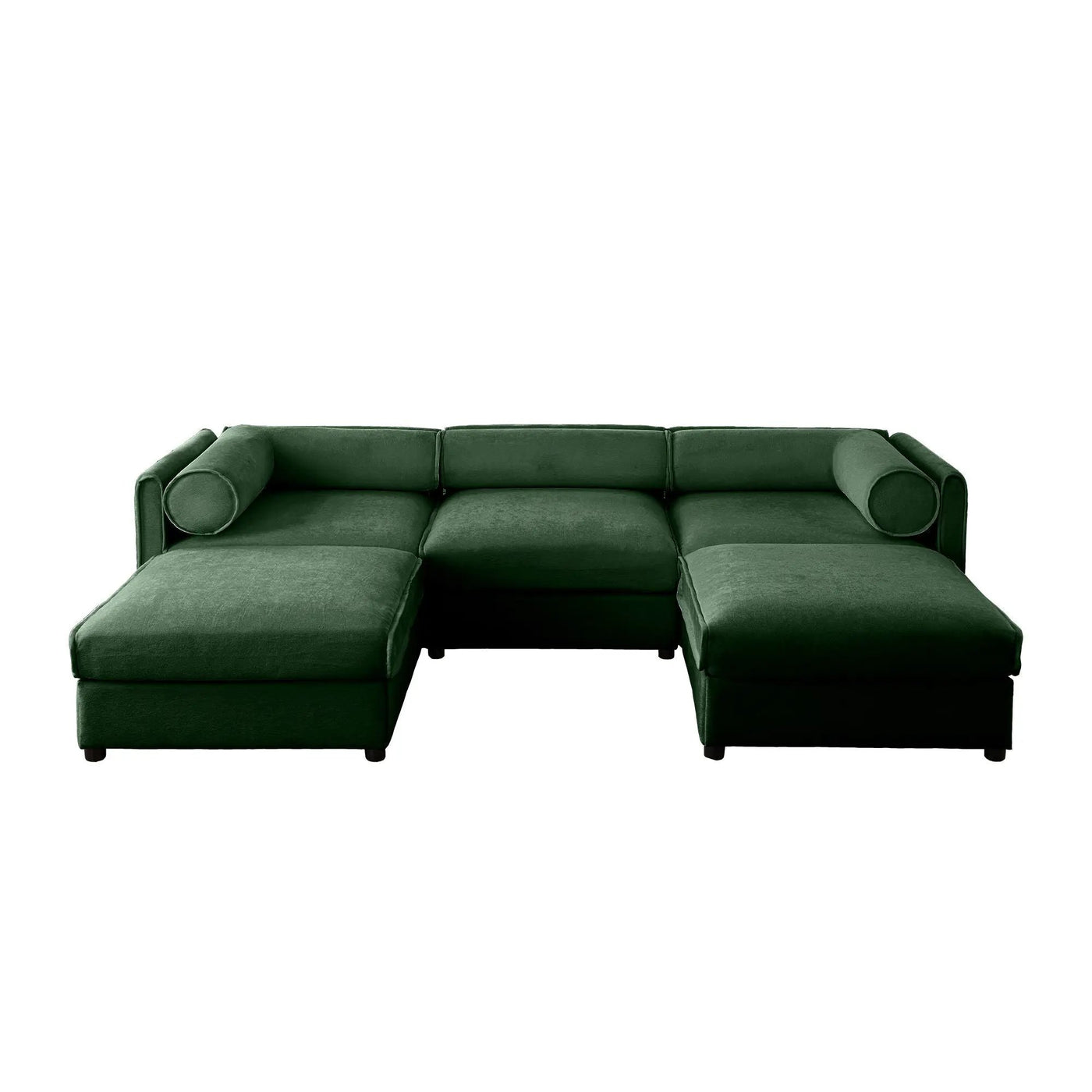 Contemporary Elegant Sofa With Storage And Ottoman by Unique Piece Furniture