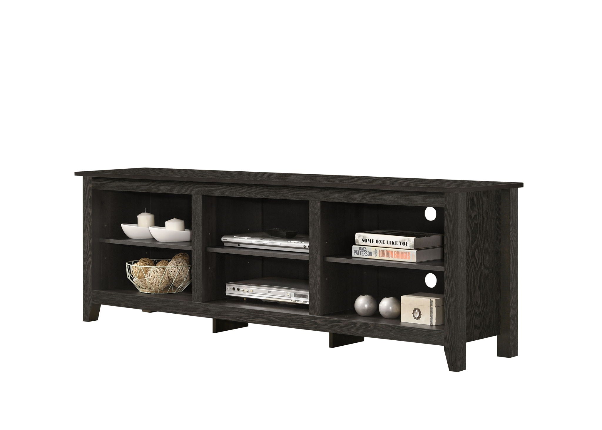 Benito - TV Stand With Open Shelves And Cable Management by HouseOfZazla