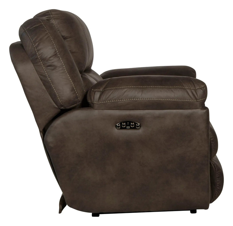 Ferrington - Power Lay Flat Recliner with Power Adjustable Headrest by Unique Piece Furniture