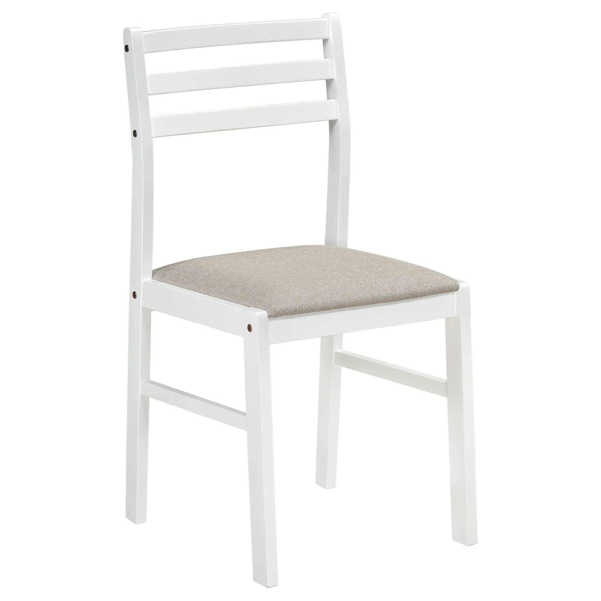 Bucknell 3-piece Round Drop Leaf Dining Table Set White by Unique Piece Furniture