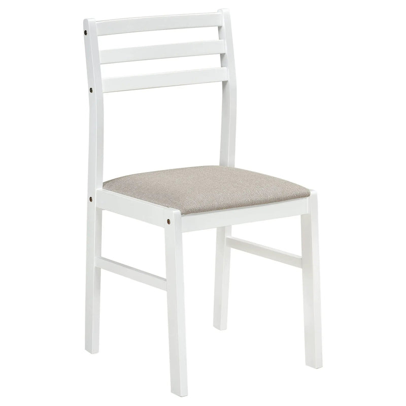 Bucknell 3-piece Round Drop Leaf Dining Table Set White by Unique Piece Furniture