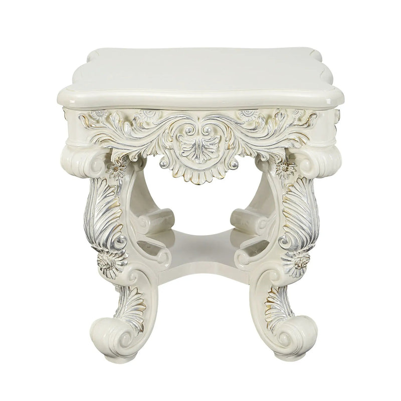 Adara Elegant White Coffee Table by HouseOfZazla