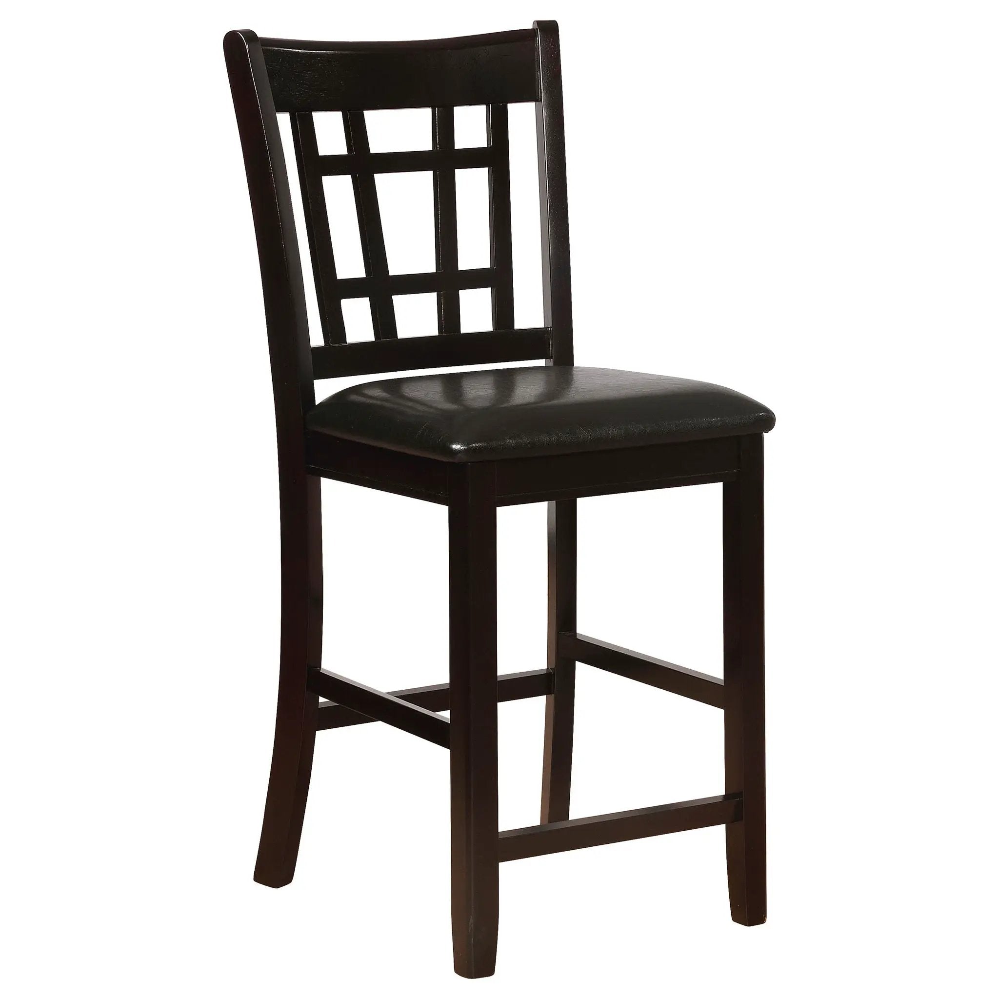 Lavon Wood Counter Height Dining Chair Black and Espresso (Set of 2) by Unique Piece Furniture