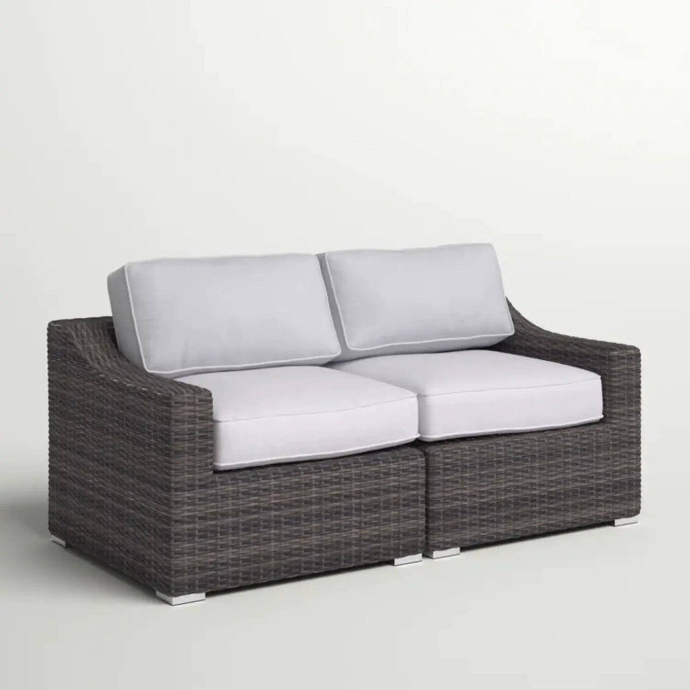 Chic Wide Outdoor Loveseat With Cushions by HouseOfZazla