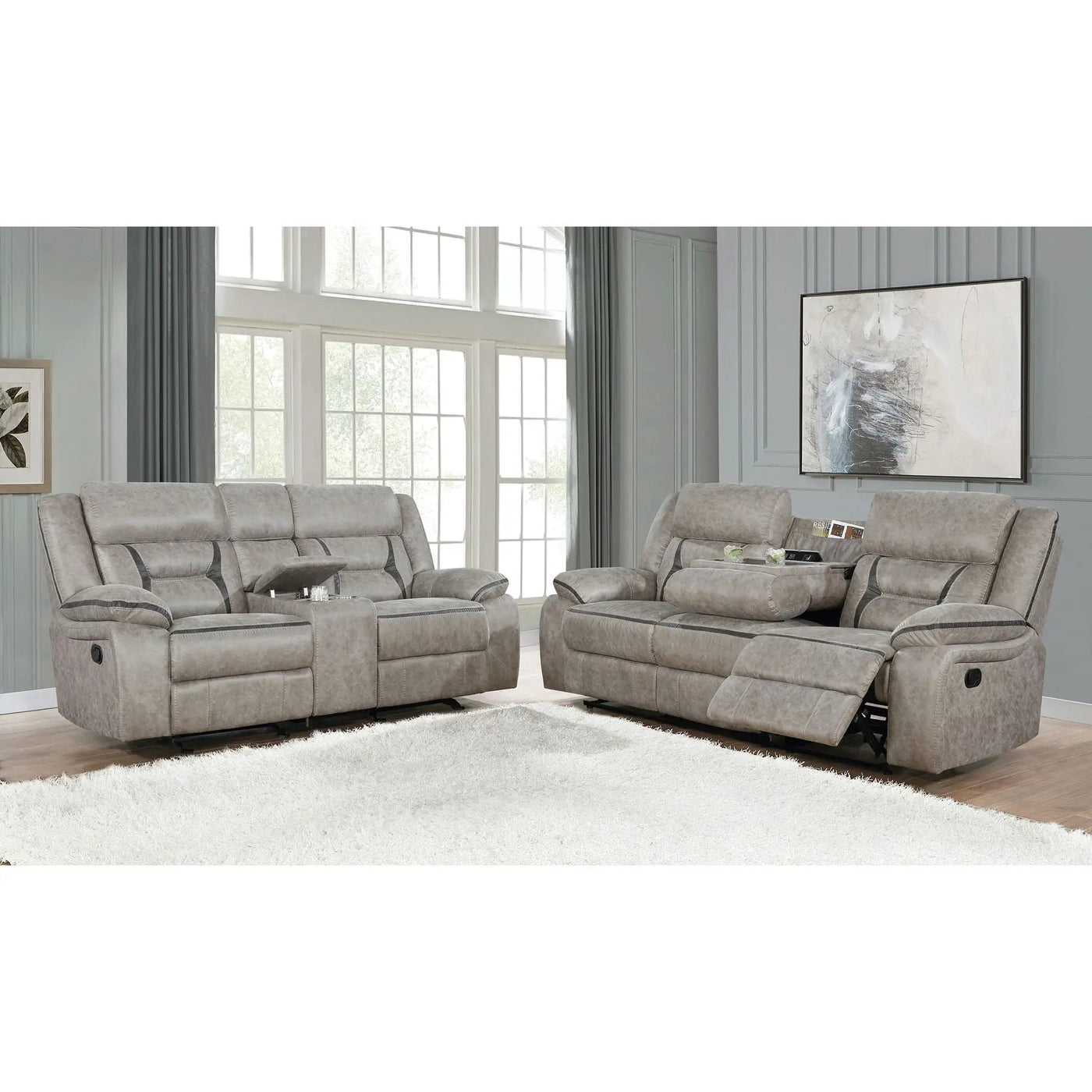 Brazelton - Pillow Top Arm Motion Living Room Set by HouseOfZazla