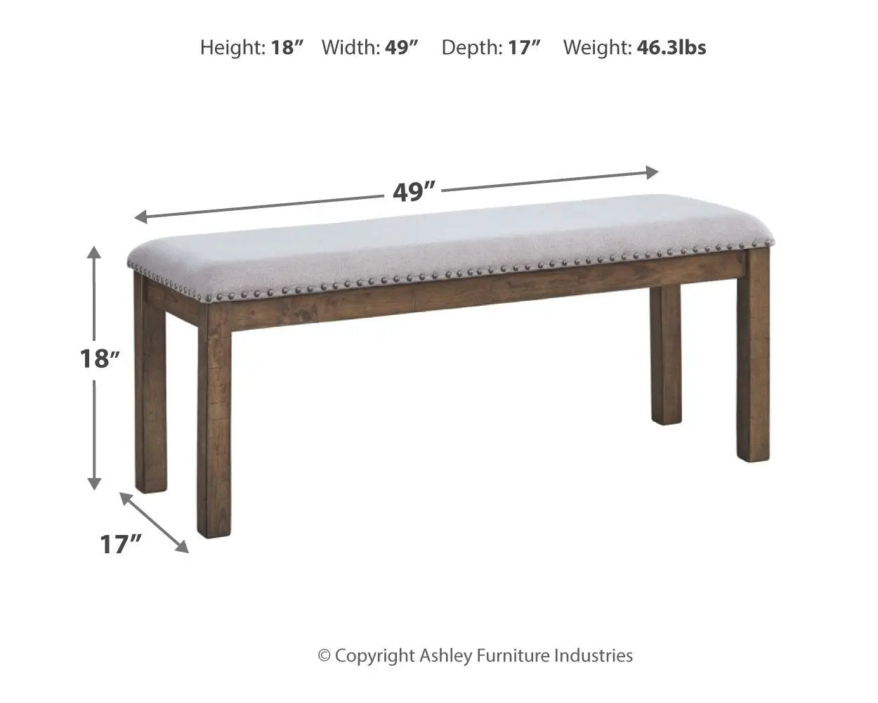 Moriville - Upholstered Bench - Beige by Unique Piece Furniture