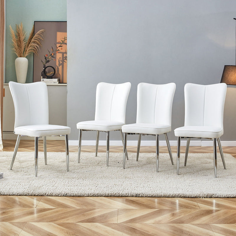 Minimalist Style Minimalist Dining Chairs With Metal Legs by HouseOfZazla