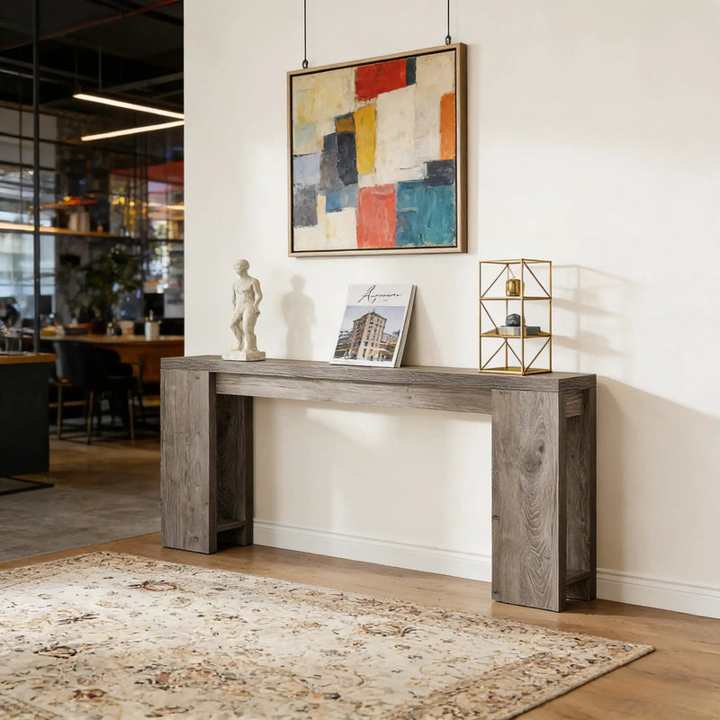 Wood Entryway Console Table, Console Table, Side Table by HouseOfZazla