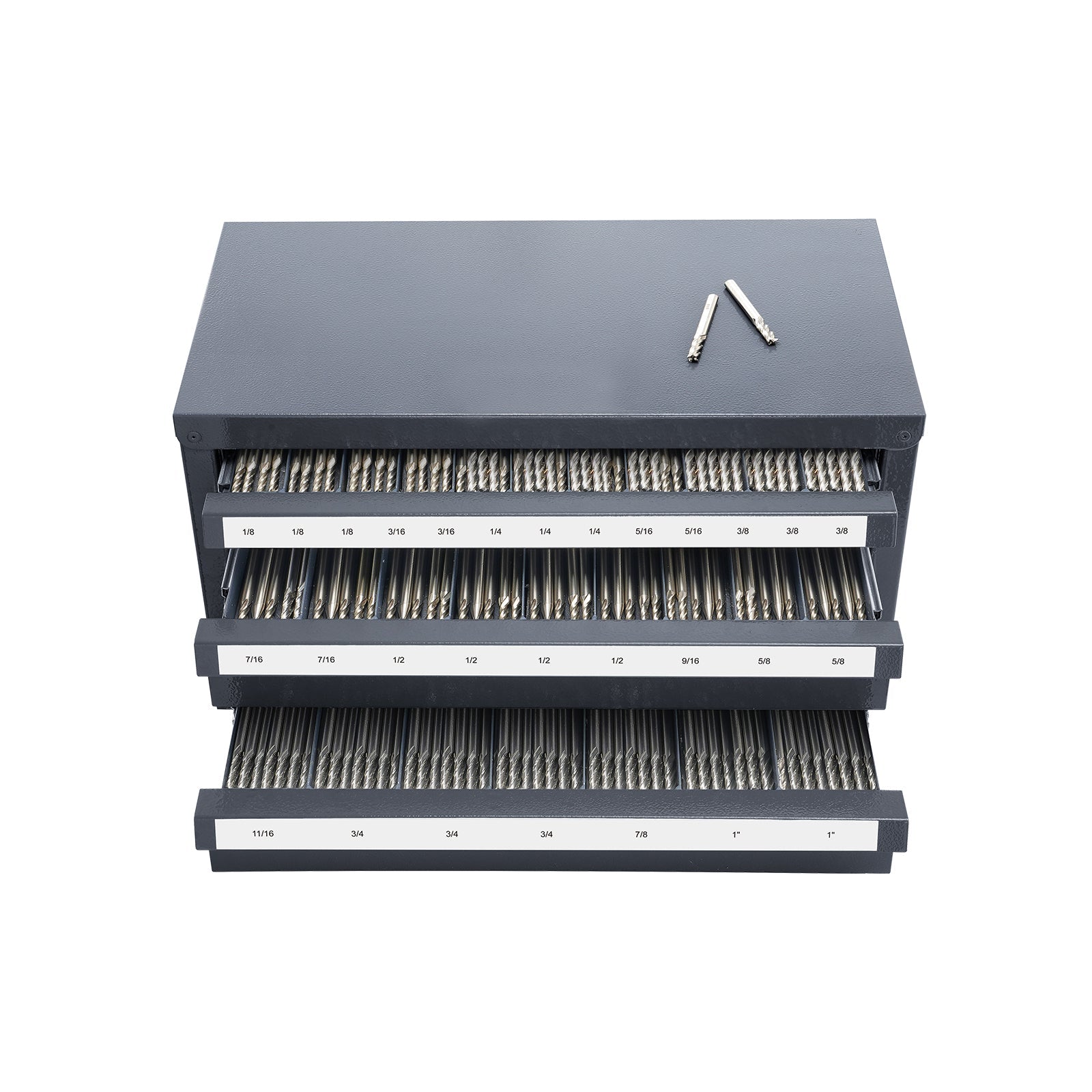 End Mill Dispenser Cabinet, Three-Drawer Organizer for End Mill Storage by HouseOfZazla