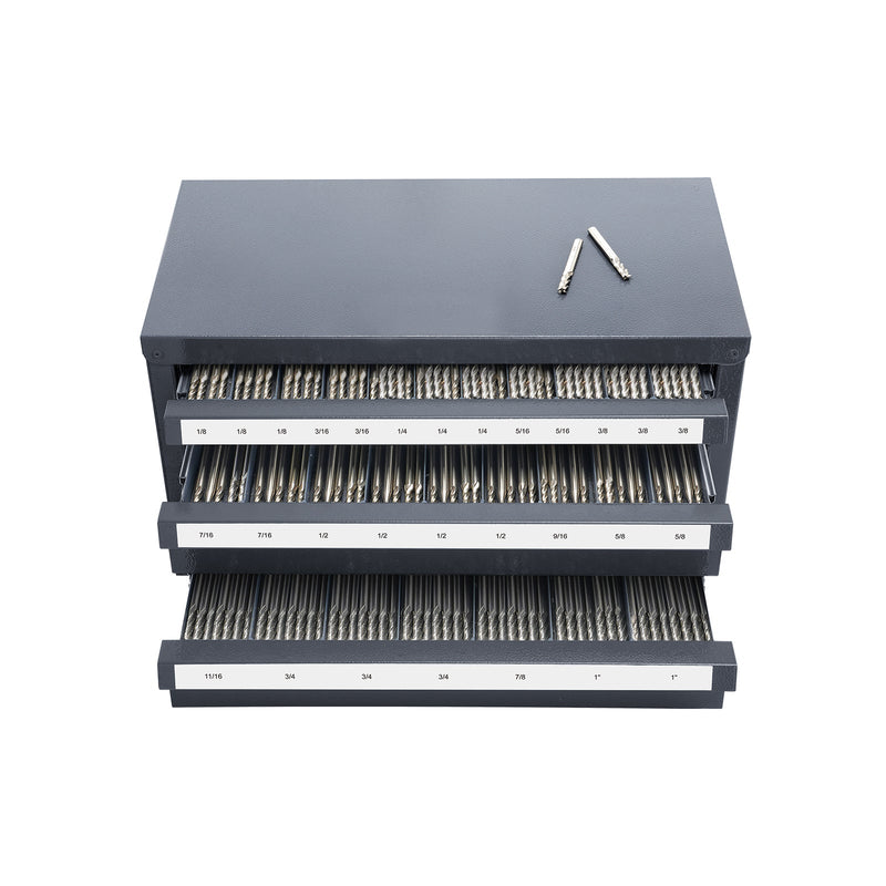 End Mill Dispenser Cabinet, Three-Drawer Organizer for End Mill Storage by HouseOfZazla