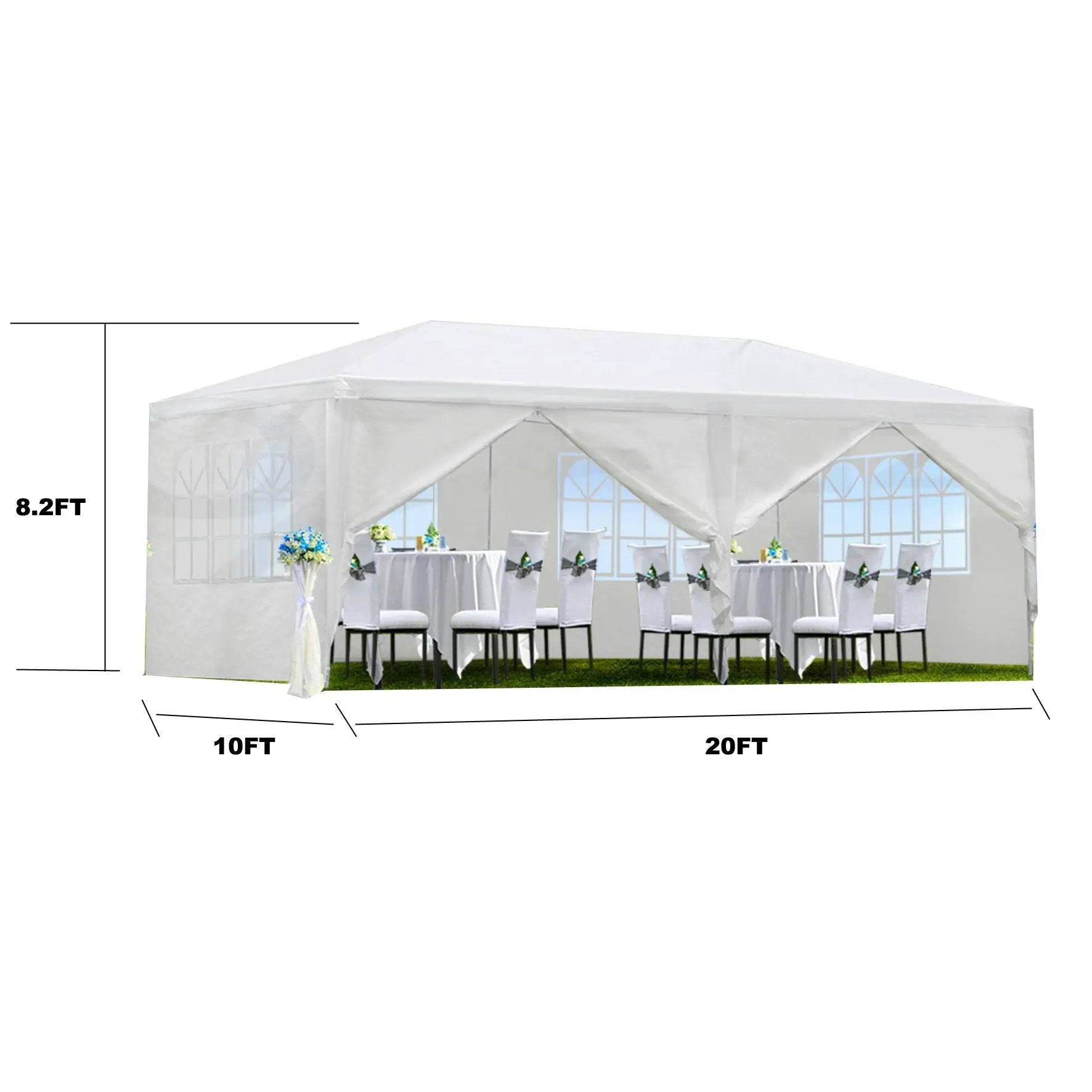 10x20' Outdoor Garden Gazebo Wedding Party Tent by HouseOfZazla