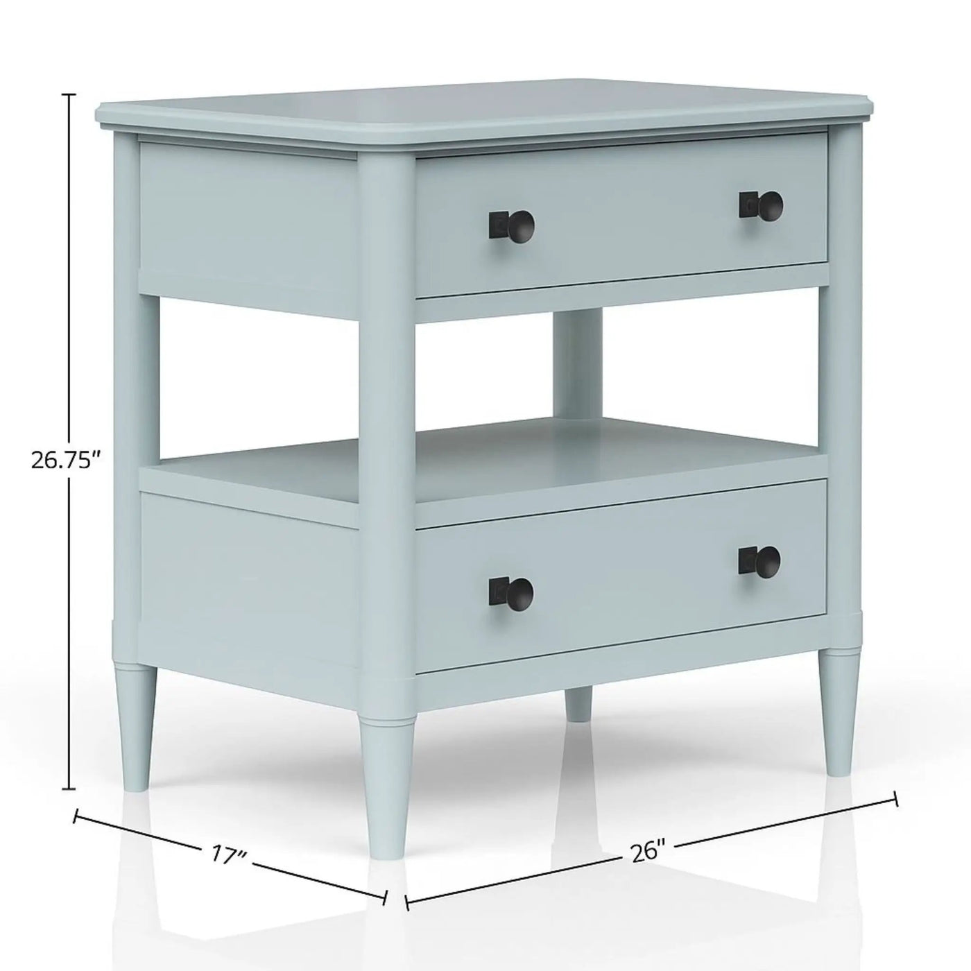 Open Nightstand With 2 Drawers by Unique Piece Furniture