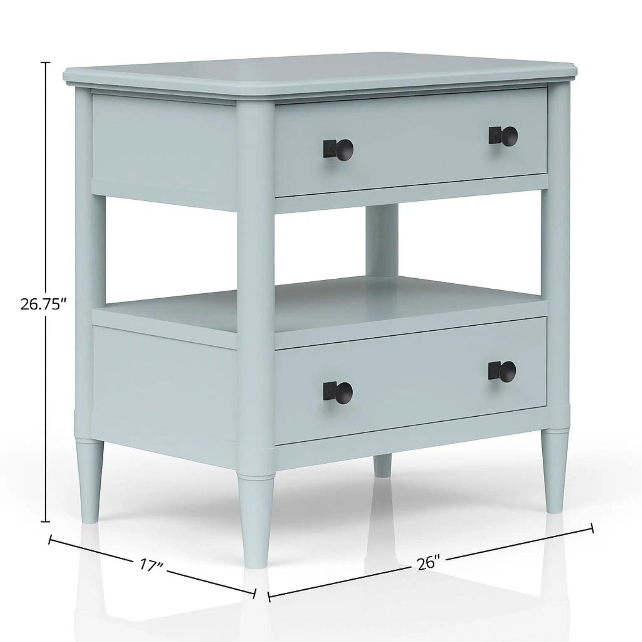 Open Nightstand With 2 Drawers by Unique Piece Furniture